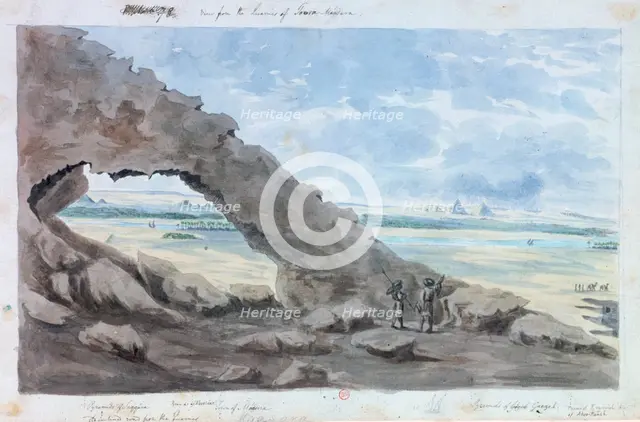 'View of the Pyramids, Egypt', 19th century. Artist: Wilkinson