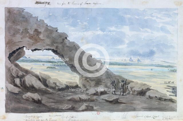 'View of the Pyramids, Egypt', 19th century. Artist: Wilkinson