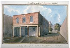 View of the Quaker's Meeting House on Redcross Street, Southwark, London, 1825. Artist: G Yates