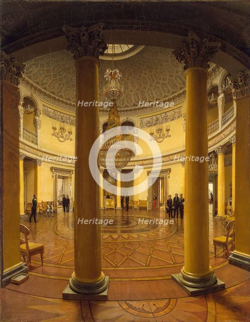 "View of the Rotunda in the Winter Palace", 1834. Creator: Yefim Tuharinov.