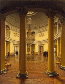 "View of the Rotunda in the Winter Palace", 1834. Creator: Yefim Tuharinov