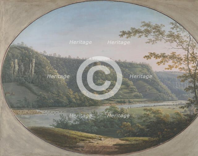 View of the Round Howe near Richmond, Yorkshire, England, 1788. Creator: George Cuit.