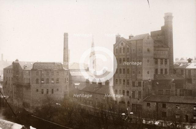 View of the Rowntree Cocoa Works, Tanner’s Moat, York, Yorkshire, 1891. Artist: Unknown