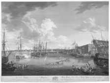 View of the Royal Dockyard, Deptford, London, 1793. Artist: W Woollett
