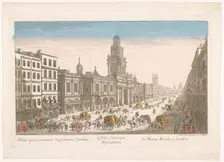 View of the Royal Exchange in London, 1745-1775. Creator: Anon