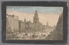 View of the Royal Exchange in London, 1745-1775. Creator: Anon