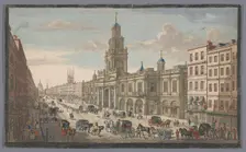 View of the Royal Exchange, London, 1751. Creator: Thomas Bowles
