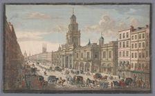 View of the Royal Exchange, London, 1751. Creator: Thomas Bowles