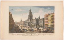 View of the Royal Exchange, London, 1751. Creator: Thomas Bowles