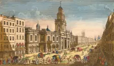 View of the Royal Exchange, London, 1751. Creator: Moithey Lainee