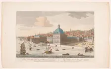 View of the Royal Palace in Lisbon, 1752. Creator: Anon