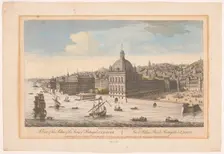 View of the Royal Palace in Lisbon, 1752. Creator: Anon