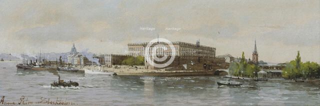 View of the Royal Palace, Stockholm, c1900s. Creator: Anna Palm de Rosa.