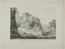 View of the Road from Cascatelles to Tivoli, 1817. Creator: Claude Thiénon