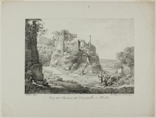 View of the Road from Cascatelles to Tivoli, 1817. Creator: Claude Thiénon