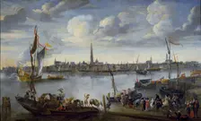 View of the Roads of Antwerp from the West Bank, post 1672. Artist: Hendrick van Minderhout
