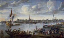 View of the Roads of Antwerp from the West Bank, post 1672. Artist: Hendrick van Minderhout
