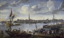 View of the Roads of Antwerp from the West Bank, post 1672. Artist: Hendrick van Minderhout