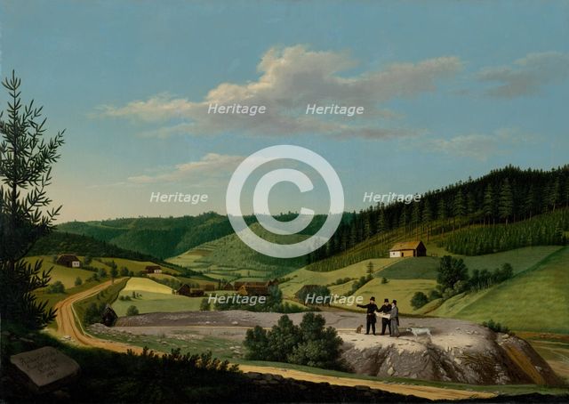 View of the Rochus Tunnel in Rudnany, c1815. Creator: Jozef Czauczik.