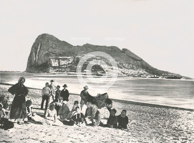 View of the Rock from the sea, Gibraltar, 1895. Creator: W & S Ltd.