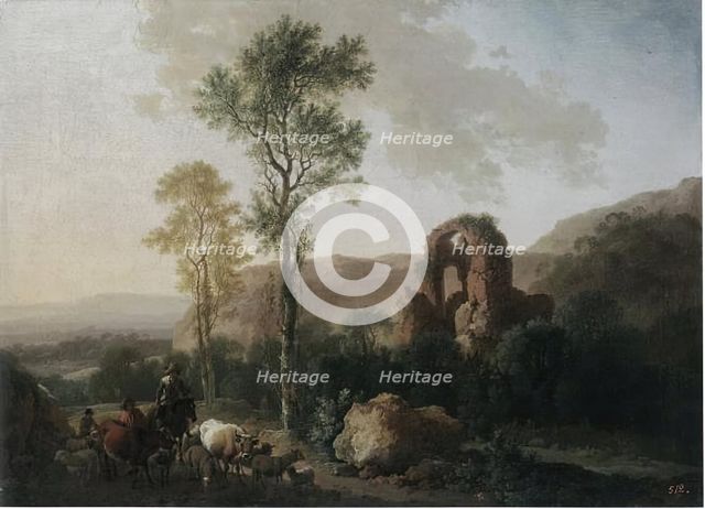 View of the Roman Campagna, 1775. Creator: Christian Wilhelm Ernst Dietrich.