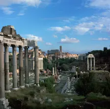 View of the Roman forum, 5th century BC