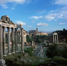 View of the Roman forum, 5th century BC