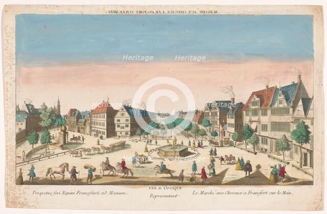 View of the RossMarkt in Frankfurt am Main, 1700-1799. Creator: Anon.