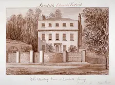 View of the rectory house of St Mary at Lambeth, London, 1828. Artist: John Chessell Buckler