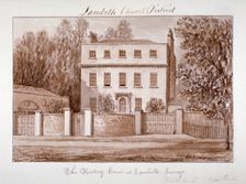 View of the rectory house of St Mary at Lambeth, London, 1828. Artist: John Chessell Buckler