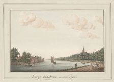 View of the Rhine near the village of Oudshoorn, 1700-1850. Creator: Anon