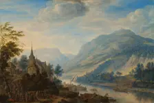 View of the Rhine River near Reineck, 1654. Creator: Herman Saftleven the Younger