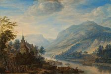 View of the Rhine River near Reineck, 1654. Creator: Herman Saftleven the Younger