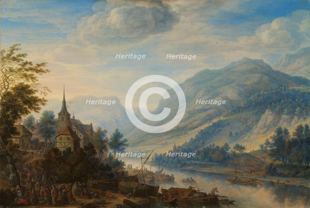 View of the Rhine River near Reineck, 1654. Creator: Herman Saftleven the Younger.