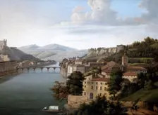 View of the Rhone c1777-1840. Artist: Alexandre Haycinthe Dunouy