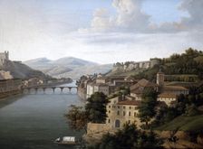 View of the Rhone c1777-1840. Artist: Alexandre Haycinthe Dunouy