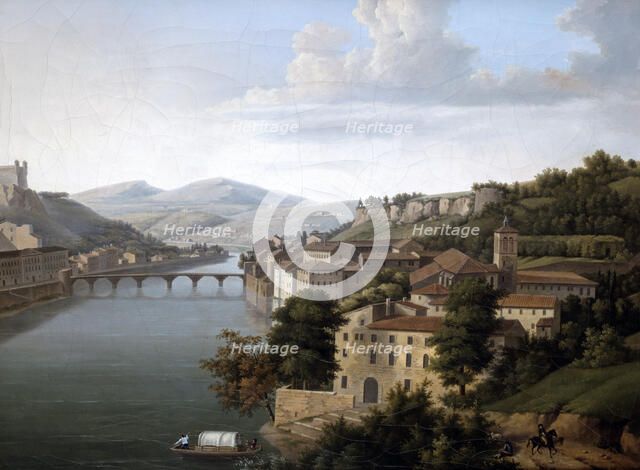'View of the Rhone'. c1777-1840. Artist: Alexandre Haycinthe Dunouy