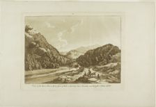 View of the River Dee 3 Miles Short of Bala, with Cadar-Idris Mountain near Dolgelli..., 1776. Creator: Paul Sandby