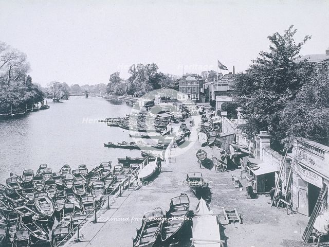 View of the River Thames and boats, c1900. Artist: Anon