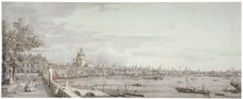 View of the River Thames, London, c1750. Artist: Canaletto