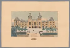 View of the Rijksmuseum in Amsterdam, 1907. Creator: A.G. van der Meulen
