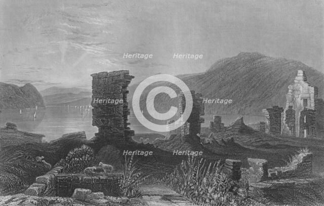 'View of the Ruins of Fort Ticonderoga', 1859. Artist: Thomas Abiel Prior.