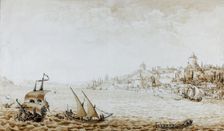 View of the Rumeli Hisari, 1777. Artist: Kamsetzer (Kammsetzer), Jan Chrystian (1753-1795)