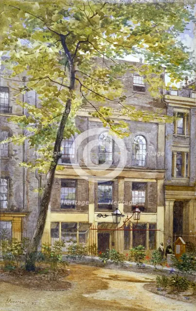 View of the Woolpack Tavern, St Peter's Alley, City of London, 1882. Artist: John Crowther