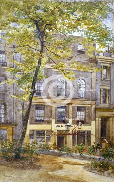 View of the Woolpack Tavern, St Peter's Alley, City of London, 1882. Artist: John Crowther