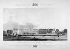 View of the Watermen and Lightermen's Almshouses in Penge, Kent, 1842. Artist: WF Starling