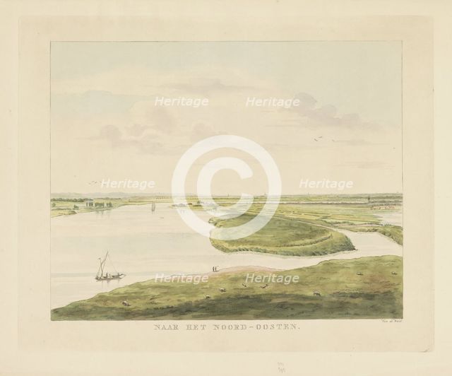 View of the Waal northeast of Nijmegen, 1815-1824. Creator: Derk Anthony van de Wart.