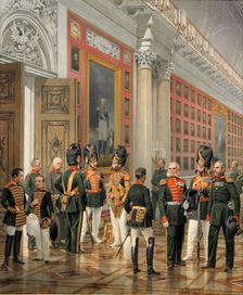 View of the War Gallery of 1812 in the Winter Palace (Company of Court Grenadiers), 1862. Creator: Karl Piratsky