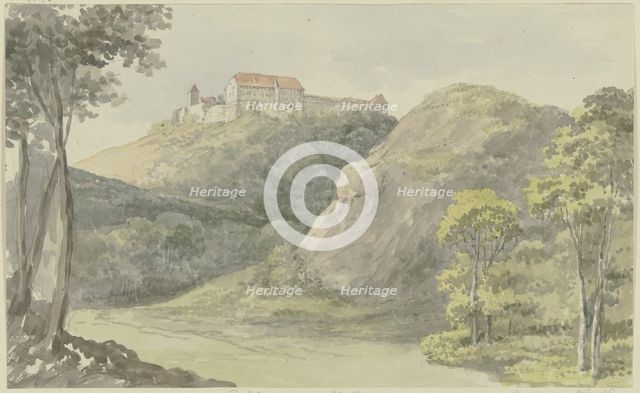View of the Wartburg, c1790-1794. Creator: Georg Melchior Kraus.