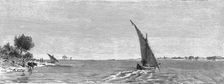 View of the White Nile; The Nile Valley above Khartum 1875. Creator: Unknown